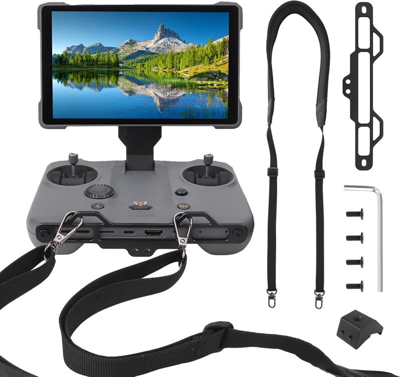 CQT نظام تثبيت حمالة رقبة Mavic 4 Pro RC PRO 2 مع حامل براغي 1/4 بوصة متوافق مع ملحقات طائرة DJI Mavic 4Pro RC PRO2 (أسود) - Image 1